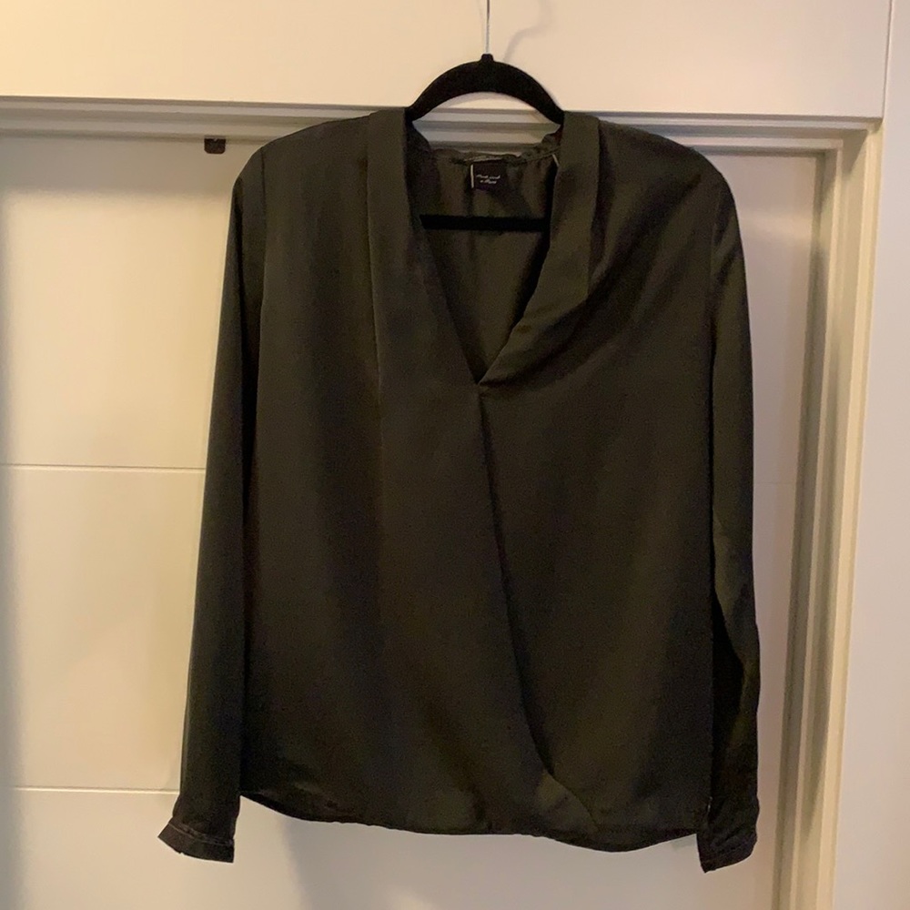 Scotch&Soda. Maison Scotch.  Faux Wrap Top.